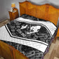 Steve Biko Quilt with Monochrome Portrait, Ideas Do Not Die Quote - African Pride