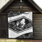 Steve Biko Quilt with Monochrome Portrait, Ideas Do Not Die Quote - African Pride