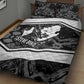 Steve Biko Quilt Bed Set with Monochrome Portrait, Ideas Do Not Die Quote - African Pride