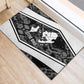 Steve Biko Rubber Doormat with Monochrome Portrait, Ideas Do Not Die Quote - African Pride