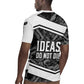 Steve Biko Rugby Jersey with Monochrome Portrait, Ideas Do Not Die Quote - African Pride