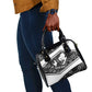 Steve Biko Shoulder Handbag with Monochrome Portrait, Ideas Do Not Die Quote - African Pride