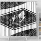 Steve Biko Shower Curtain with Monochrome Portrait, Ideas Do Not Die Quote - African Pride