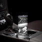 Steve Biko Skinny Tumbler with Monochrome Portrait, Ideas Do Not Die Quote - African Pride