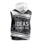 Steve Biko Sleeveless Hoodie with Monochrome Portrait, Ideas Do Not Die Quote - African Pride