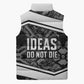 Steve Biko Sleeveless Puffer Jacket with Monochrome Portrait, Ideas Do Not Die Quote - African Pride