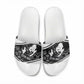 Steve Biko Slide Sandals with Monochrome Portrait, Ideas Do Not Die Quote - African Pride