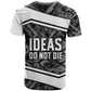 Steve Biko T shirt with Monochrome Portrait, Ideas Do Not Die Quote - African Pride