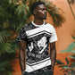 Steve Biko T shirt with Monochrome Portrait, Ideas Do Not Die Quote - African Pride