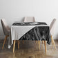 Steve Biko Tablecloth with Monochrome Portrait, Ideas Do Not Die Quote - African Pride