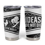 Steve Biko Tumbler Cup with Monochrome Portrait, Ideas Do Not Die Quote - African Pride