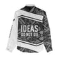 Steve Biko Women Casual Shirt with Monochrome Portrait, Ideas Do Not Die Quote - African Pride