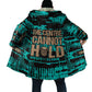 Chinua Achebe Cloak with Tribal Mask Design, Things Fall Apart Quote and Teal Abstract - African Pride