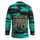 Chinua Achebe Hockey Jersey with Tribal Mask Design, Things Fall Apart Quote and Teal Abstract - African Pride