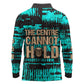 Chinua Achebe Long Sleeve Polo Shirt with Tribal Mask Design, Things Fall Apart Quote and Teal Abstract - African Pride