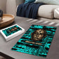 Chinua Achebe Puzzle with Tribal Mask Design, Things Fall Apart Quote and Teal Abstract - African Pride