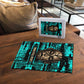 Chinua Achebe Puzzle with Tribal Mask Design, Things Fall Apart Quote and Teal Abstract - African Pride