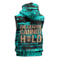 Chinua Achebe Sleeveless Hoodie with Tribal Mask Design, Things Fall Apart Quote and Teal Abstract - African Pride
