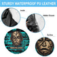 Chinua Achebe Spare Tire Cover with Tribal Mask Design, Things Fall Apart Quote and Teal Abstract - African Pride