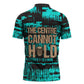 Chinua Achebe Zipper Polo Shirt with Tribal Mask Design, Things Fall Apart Quote and Teal Abstract - African Pride