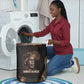 Chinua Achebe Laundry Basket with Sepia Portrait, Lion Historians Quote and Vintage African Map - African Pride
