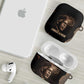 Chinua Achebe AirPods Case with Sepia Portrait, Lion Historians Quote and Vintage African Map - African Pride
