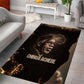 Chinua Achebe Area Rug with Sepia Portrait, Lion Historians Quote and Vintage African Map - African Pride