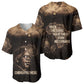 Chinua Achebe Baseball Jersey with Sepia Portrait, Lion Historians Quote and Vintage African Map - African Pride