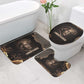 Chinua Achebe Bathroom Set with Sepia Portrait, Lion Historians Quote and Vintage African Map - African Pride