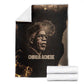 Chinua Achebe Blanket with Sepia Portrait, Lion Historians Quote and Vintage African Map - African Pride