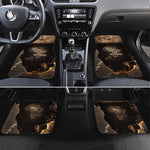 Chinua Achebe Car Mats with Sepia Portrait, Lion Historians Quote and Vintage African Map - African Pride
