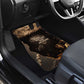 Chinua Achebe Car Mats with Sepia Portrait, Lion Historians Quote and Vintage African Map - African Pride