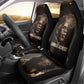 Chinua Achebe Car Seat Cover with Sepia Portrait, Lion Historians Quote and Vintage African Map - African Pride