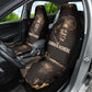 Chinua Achebe Car Seat Cover with Sepia Portrait, Lion Historians Quote and Vintage African Map - African Pride