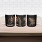 Chinua Achebe Ceramic Mug with Sepia Portrait, Lion Historians Quote and Vintage African Map - African Pride