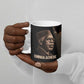 Chinua Achebe Ceramic Mug with Sepia Portrait, Lion Historians Quote and Vintage African Map - African Pride