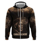 Chinua Achebe Hoodie with Sepia Portrait, Lion Historians Quote and Vintage African Map - African Pride