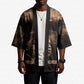 Chinua Achebe Kimono with Sepia Portrait, Lion Historians Quote and Vintage African Map - African Pride