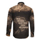 Chinua Achebe Long Sleeve Button Shirt with Sepia Portrait, Lion Historians Quote and Vintage African Map - African Pride