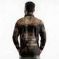 Chinua Achebe Long Sleeve Polo Shirt with Sepia Portrait, Lion Historians Quote and Vintage African Map - African Pride