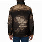 Chinua Achebe Padded Jacket with Sepia Portrait, Lion Historians Quote and Vintage African Map - African Pride