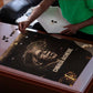 Chinua Achebe Puzzle with Sepia Portrait, Lion Historians Quote and Vintage African Map - African Pride