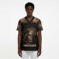 Chinua Achebe Scrub Top with Sepia Portrait, Lion Historians Quote and Vintage African Map - African Pride