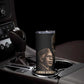 Chinua Achebe Skinny Tumbler with Sepia Portrait, Lion Historians Quote and Vintage African Map - African Pride
