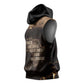 Chinua Achebe Sleeveless Hoodie with Sepia Portrait, Lion Historians Quote and Vintage African Map - African Pride