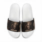 Chinua Achebe Slide Sandals with Sepia Portrait, Lion Historians Quote and Vintage African Map - African Pride