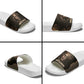 Chinua Achebe Slide Sandals with Sepia Portrait, Lion Historians Quote and Vintage African Map - African Pride