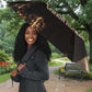 Chinua Achebe Umbrella with Sepia Portrait, Lion Historians Quote and Vintage African Map - African Pride