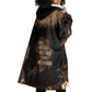 Chinua Achebe Wearable Blanket Hoodie with Sepia Portrait, Lion Historians Quote and Vintage African Map - African Pride