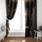 Chinua Achebe Window Curtain with Sepia Portrait, Lion Historians Quote and Vintage African Map - African Pride